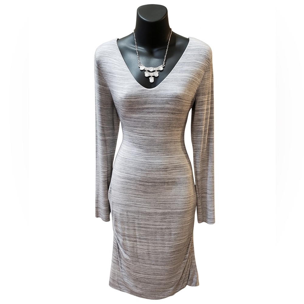 Banana Republic Spacedye Ruched Jersey Vee Dress